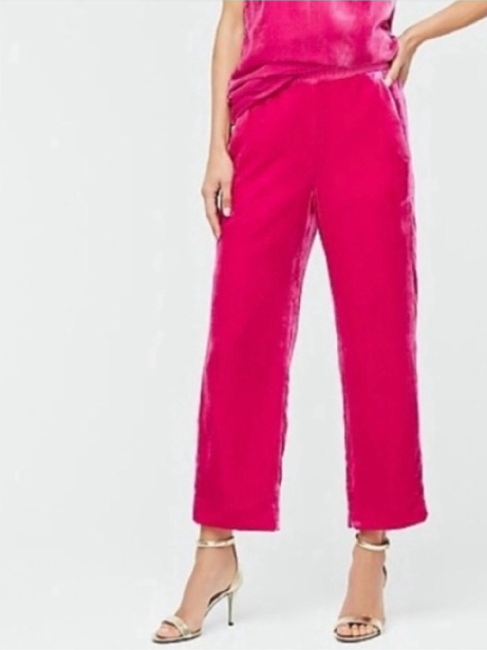 J. Crew Peyton Crop Pull-On Velvet Pants